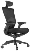 Cadeira Executiva Row com Apoio de Cabeça e Braços 3D – Conforto e Elegância para Líderes