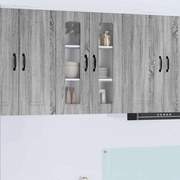 vidaXL Armário de Cozinha com prateleira Cinza Sonoma 60 x 31 x 80 cm