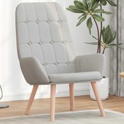 vidaXL Cadeira de descanso tecido cinzento nuvem