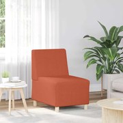 vidaXL Poltrona sem braços 55 cm tecido corduroy laranja vermelho