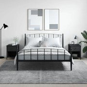 vidaXL Mesas de cabeceira 2pcs 40x42x50 cm derivados de madeira preto