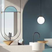 Candeeiro de Teto Uzum – Branco Preto – 17 x 15 cm