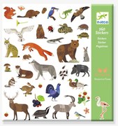 160 autocolantes Faune Djeco verde