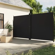 vidaXL Toldo lateral retrátil 200x1200 cm preto