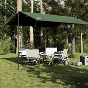 vidaXL Lona de campismo 360x294 cm impermeável verde