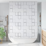 vidaXL Estore de rolo para o duche 160x240 cm quadrados