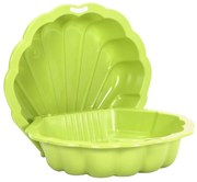 vidaXL Caixas de areia 2 pcs 77x87x21 cm plástico verde