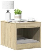 vidaXL Compartim. caixa de areia gatos deriv. madeira carvalho sonoma