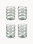 Copos artesanais em vidro borossilicato Bubbly, conjunto de 4