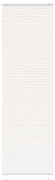 vidaXL Branco Plissada Cega 60x200 cm Largura Tecido 59,4 cm Poliéster