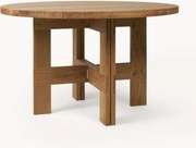 Mesa de jantar redonda em madeira de carvalho Farmhouse, Ø 120 cm