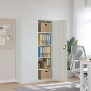 vidaXL Arquivador 105x40x180 cm aço cinzento-claro