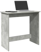 vidaXL Secretária 80x40x75 cm contraplacado cinzento cimento