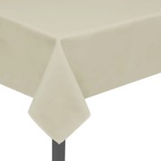 Toalhas de mesa 5 pcs 170x130 cm creme