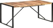 vidaXL Mesa de jantar 180x90x75 cm madeira maciça