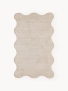 Tapete artesanal Wavy, bege