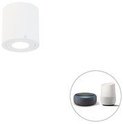 LED Foco de teto inteligente branco redondo IP44 com Wi-Fi GU10 - Capa Moderno