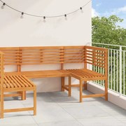 vidaXL Conjunto de Jardim 3 Peças - Madeira Sólida de Acácia