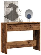 Mesa consola 100x35x76,5 cm derivados de madeira madeira velha