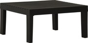 vidaXL Mesa lounge de jardim plástico cinzento
