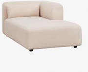 Módulo Chaise Longue Direito Para Sofá Modular Fogler Chenille Creme Bege - Sklum