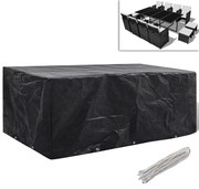 vidaXL Capa para mobiliário de jardim com 8 ilhós 229x113x73 cm