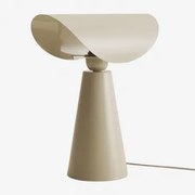 Candeeiro De Mesa ↑35 Cm Em Ferro Conby Tapioca Bege - Sklum