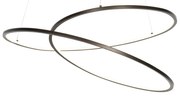 Candeeiro suspenso design bronze 72 cm incluindo LED regulável em 3 etapas - Rowan Design