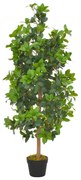 vidaXL Planta loureiro artificial com vaso 120 cm verde
