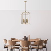 Candeeiro de Teto Till – Dourado – 35 x 35 x 107 cm