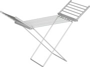 HOMCOM Estendal elétrico para roupa 2 asas laterais extensíveis estrutura em liga de alumínio 144 x 53 x 91 cm | Aosom Portugal