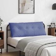 vidaXL Travesseiro para Costas Azul Jeans 120 x 19 x 50 cm tecido