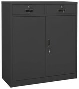 vidaXL Armário de escritório 90x40x102 cm aço antracite