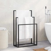 vidaXL Toalheiro independente 48x24x79 cm ferro preto