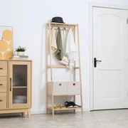 Charriot de Roupa Belvedere com Cabide e Gavetas – 58x36x168 cm – Made