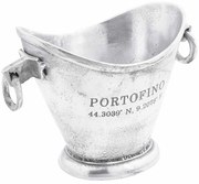 vidaXL Balde de Gelo Prateado 29 x 16 x 19 cm Alumínio