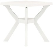 vidaXL Mesa de bistrô 70x70x72 cm plástico branco