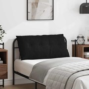 vidaXL Travesseiro para Costas Preto 100 x 19 x 50 cm tecido