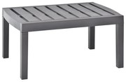 vidaXL Mesa de jardim 78x55x38 cm plástico moca