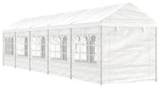 Tenda de Eventos com telhado 11,15x2,28x2,69 m polietileno branco