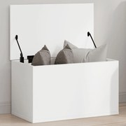 vidaXL Caixa de arrumação 60x35x35 cm derivados de madeira branco