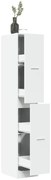 vidaXL Armário de Boticário Branco 30x41x174,5 cm Madeira Engenheirada