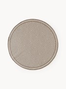 Tapete redondo reversível para exterior com padrão de losangos Reddy