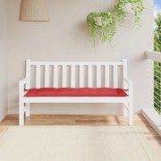vidaXL Almofadão p/ banco de jardim 150x50x7cm tecido oxford vermelho