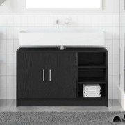 vidaXL Armário de Pia Carvalho Preto 90x29x55 cm Madeira Engenharia