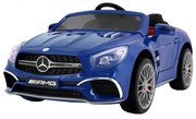 Carro elétrico para Crianças 12V  Mercedes AMG SL65 Rodas de EVA, Assento de couro Azul Pintado