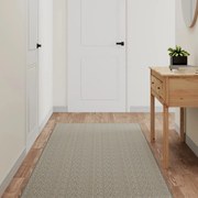 vidaXL Tapete/passadeira 80x150 cm aspeto sisal platina