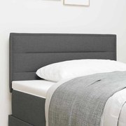 vidaXL Cabeceira LED com cabeceira Manual Cinza Escuro 80 cm Poliéster