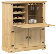 vidaXL Garrafeira Corona 97x45x114 cm madeira de pinho maciça