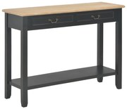 vidaXL Mesa consola 110x35x80 cm madeira preto